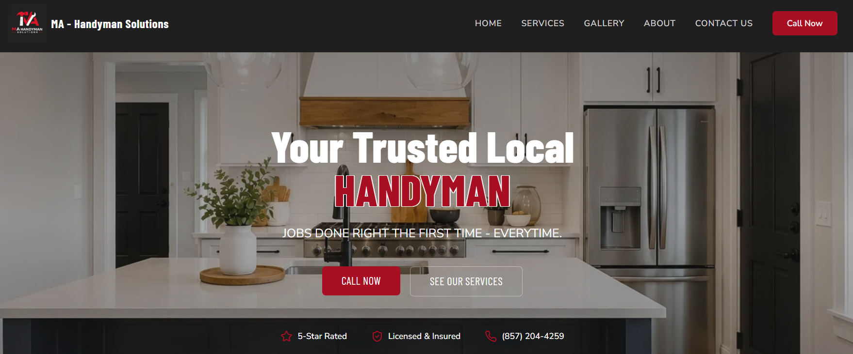 MA - Handyman Solutions website